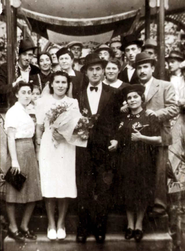 The wedding of Jozsef Faludi's cousin Aranka Fogler The wedding of Jozsef Faludi's cousin Aranka Fogler