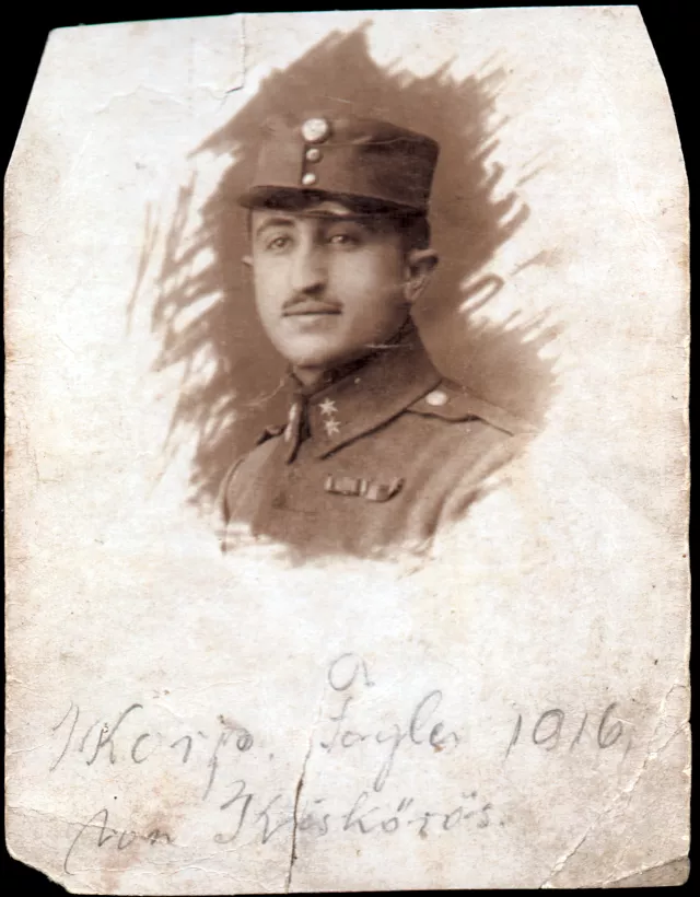 Jozsef Faludi's father Emanuel Fogler as a soldier in WWI Jozsef Faludi's father Emanuel Fogler as a soldier in WWI