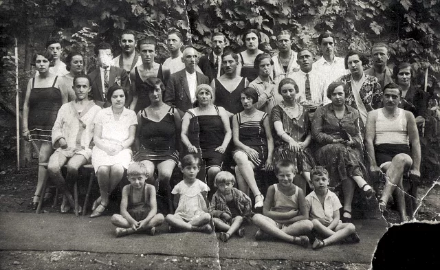 Preisz Györgyné kislánykorában vakáción