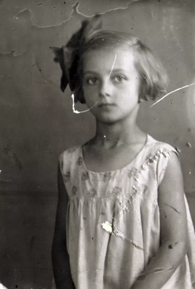 Preisz Györgyné kislánykorában