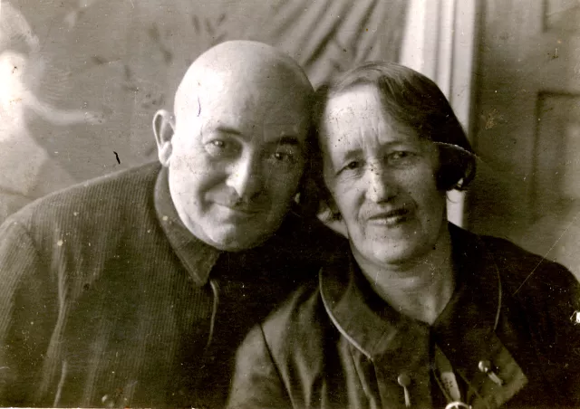 Meyer Goldstein's uncle Menachem and his wife Lea