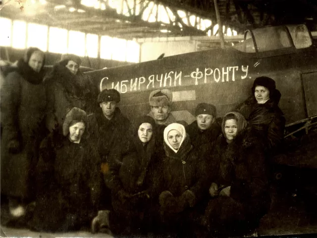 Meyer Goldstein's mother in law Makhliah Zhitnitskaya working in Novosibirsk during the  War