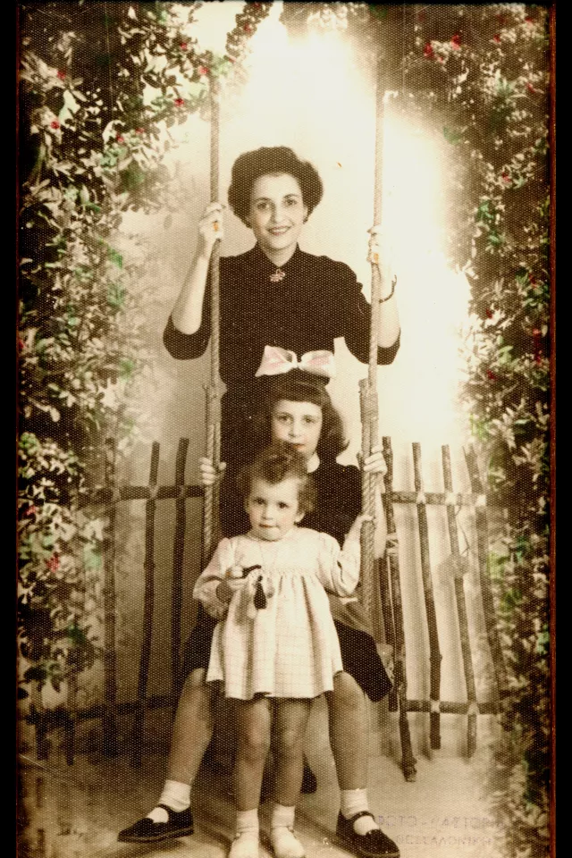 Mairy Angel with her daughters Lucy Beza and Ellie Angel