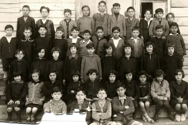 Maurice Leon with his classmates Maurice Leon with his classmates