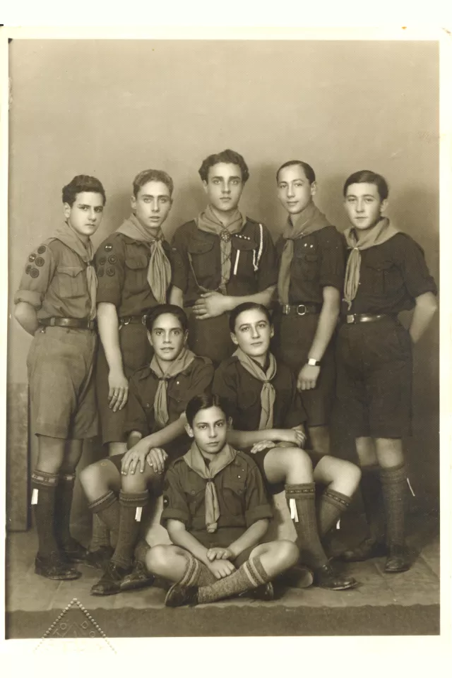 Solon Molho with fellow boy scouts Solon Molho with fellow boy scouts