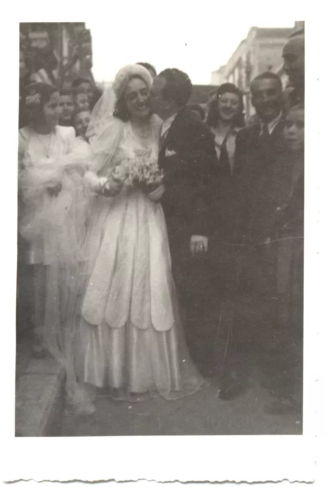 Renee Molho's wedding day