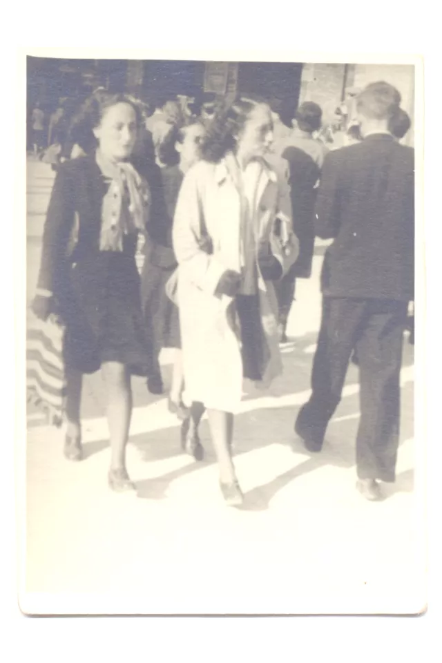 Eda Saporta and Matilde Dzivre right after the war Eda Saporta and Matilde Dzivre right after the war