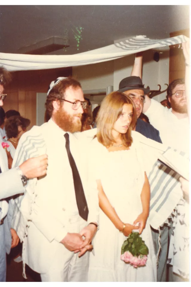 Yofi and Yolanda Molho on their wedding day Yofi and Yolanda Molho on their wedding day