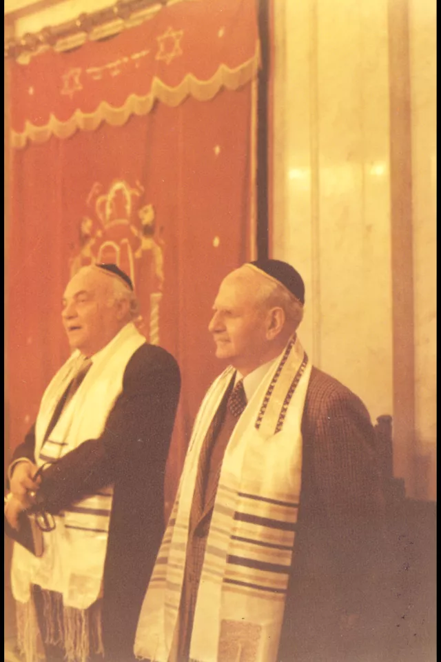 Solon Molho at his grandson's bar mitzvah Solon Molho at his grandson's bar mitzvah