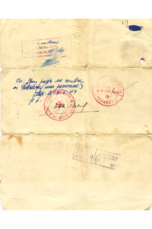 Renee Molho's traveling permit