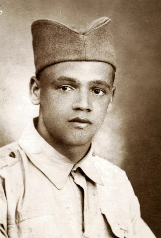 Hana Gasic's father Menahem Montiljo in army uniform