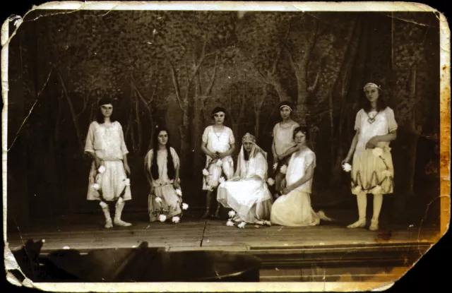 Panni Koltai in a school performance