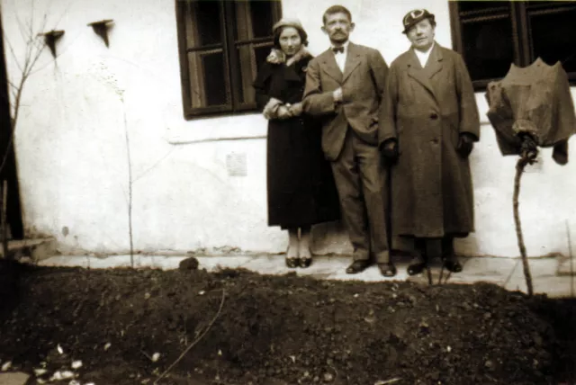 Panni Koltai with her parents Panni Koltai with her parents