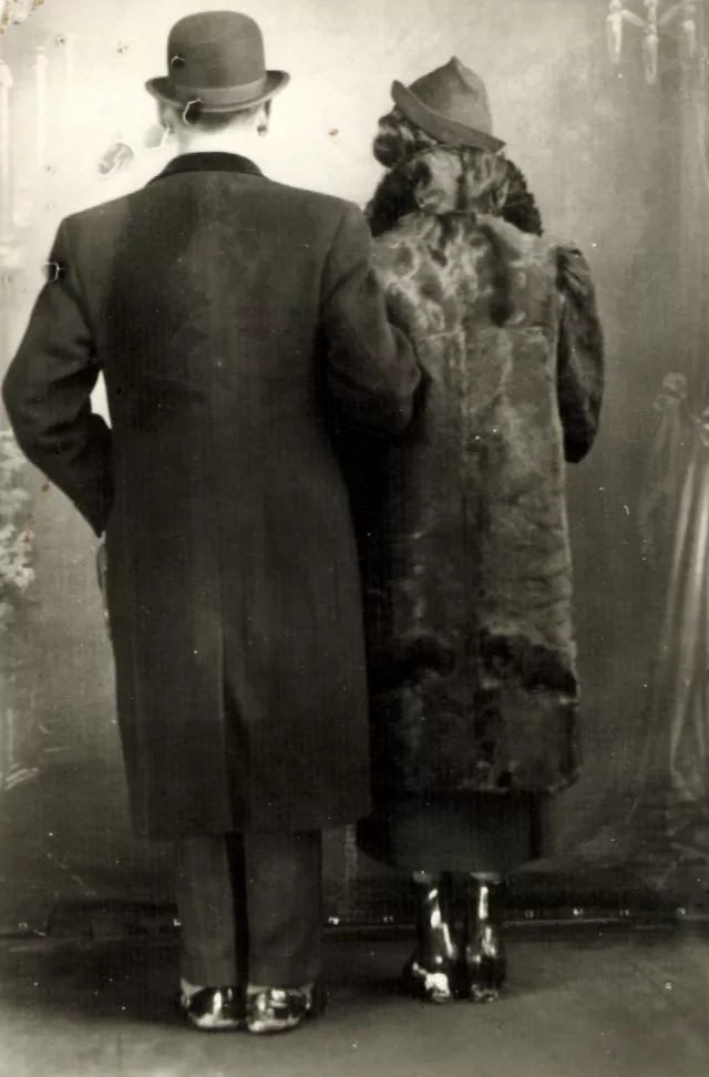 Miklos Braun's sister Klara Nauman with her husband Francesco Nauman