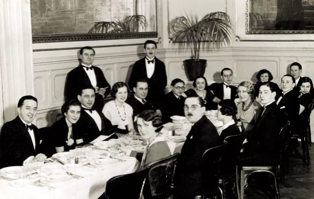 Miklos Braun at a business dinner