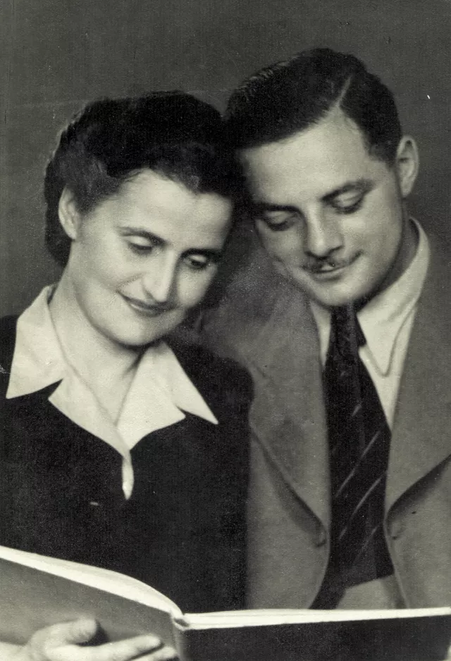 Miklos Braun's brother Ferenc Braun with his wife Vilma Braun