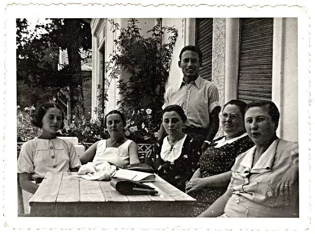 Székely Ignácék teraszán