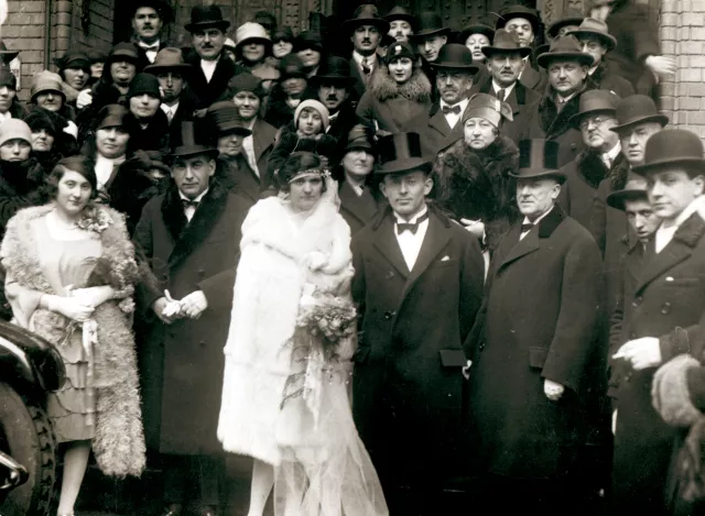 The wedding of Karoly and Iren Izsak