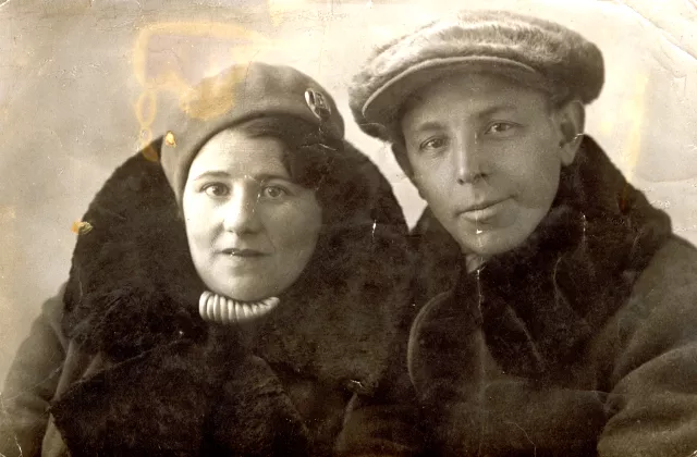 Yevsey Kotkov and his first wife Dora Kotkova Yevsey Kotkov and his first wife Dora Kotkova
