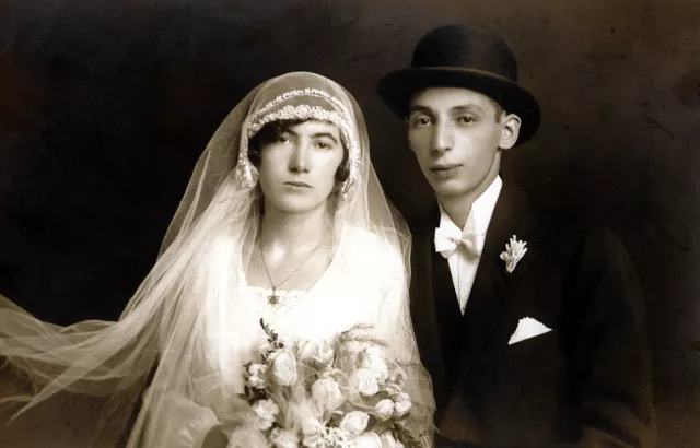 Marika Krpez's aunt Klara Bohm (nee Deutsch) and Eugen Bohm's wedding picture Marika Krpez's aunt Klara Bohm (nee Deutsch) and Eugen Bohm's wedding picture