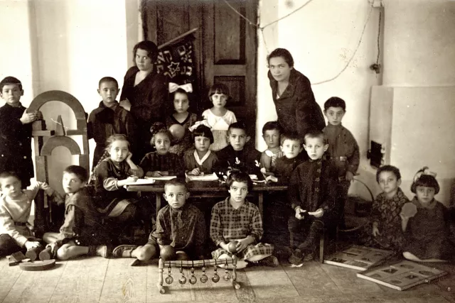 Zinaida Leibovich's mother ShprintsaeAltman in  kindergarten Zinaida Leibovich's mother ShprintsaeAltman in  kindergarten
