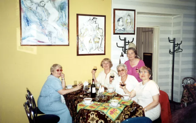 Zoya Lerman with her sister Svetlana Feldman, 
and her cousins Alla Lev, Stella Levina, and Nata Roiter