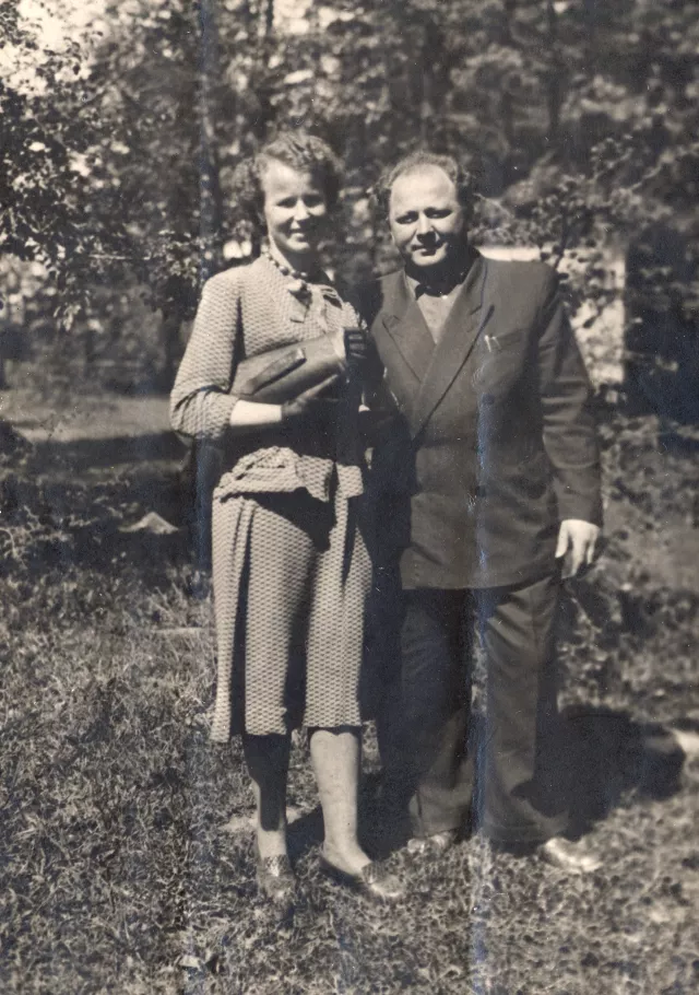 Rafael Genis with his wife Constantia Genene Rafael Genis with his wife Constantia Genene