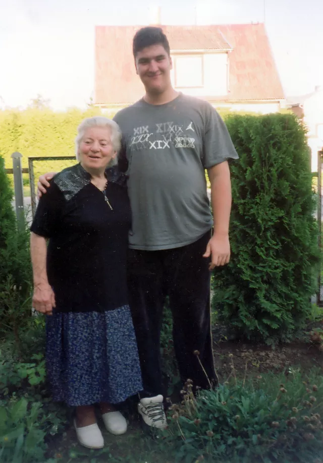 Sara Ushpitsene with her grandson Mark Shirman