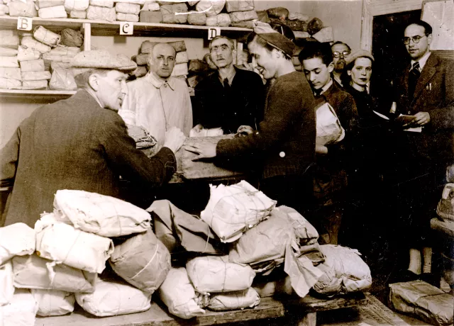 Postamt im Ghetto in Opole