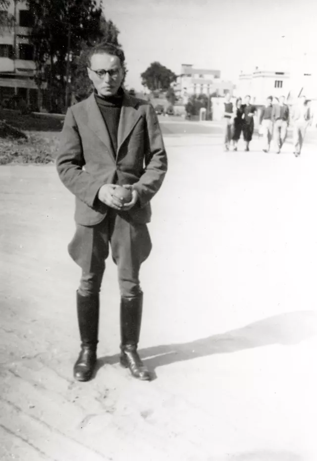 Lilli Tauber's brother, Eduard Schischa, in Israel