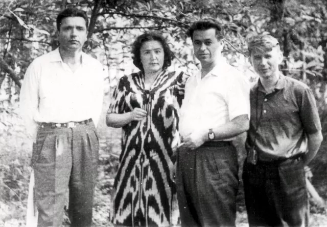 Ivan Barbul with postgraduates of the Academy of Pedagogical Sciences