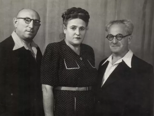 Wolf and Fania Rozenfain with Wolf's brother