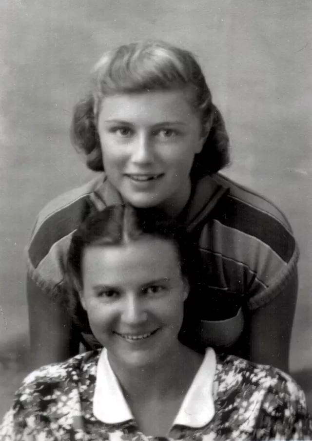 Liana Degtiar with her friend Ira Treiger