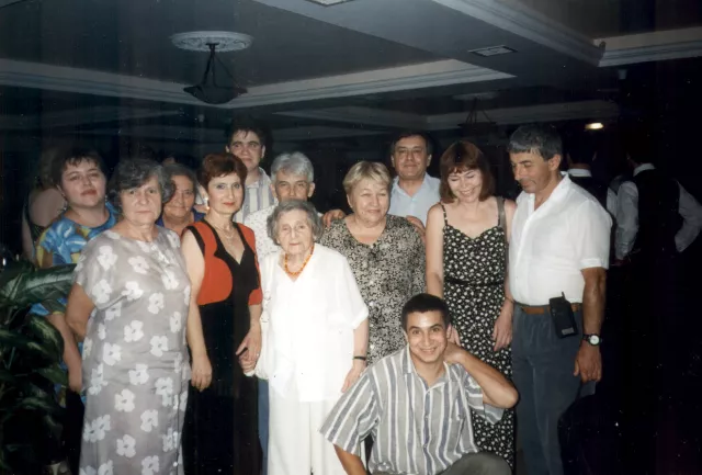 Liana Degtiar with her relatives