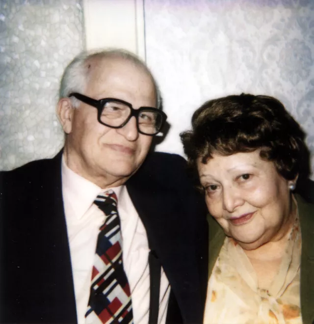 Mendel Kreimer and his second wife Enna Goldstein