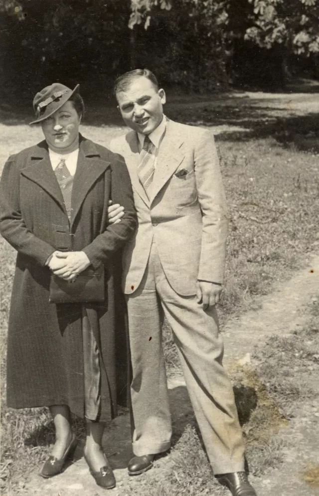 Isaac Reznik with his wife