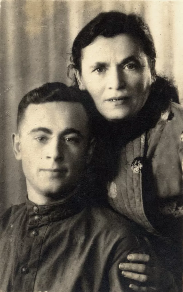 Polia Gersh and her son Grigoriy Gersh