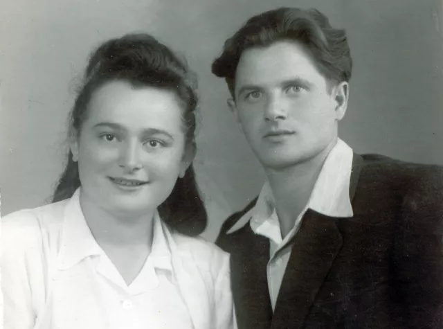 Gizela Fudem with her husband Leon Fudem