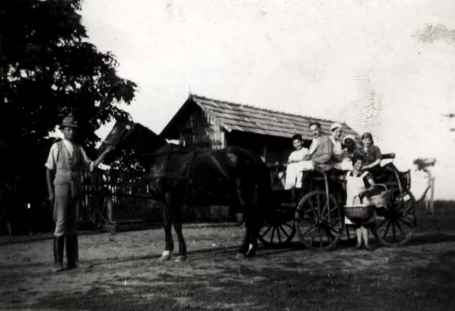 Gyorgy Preisz in his carriage