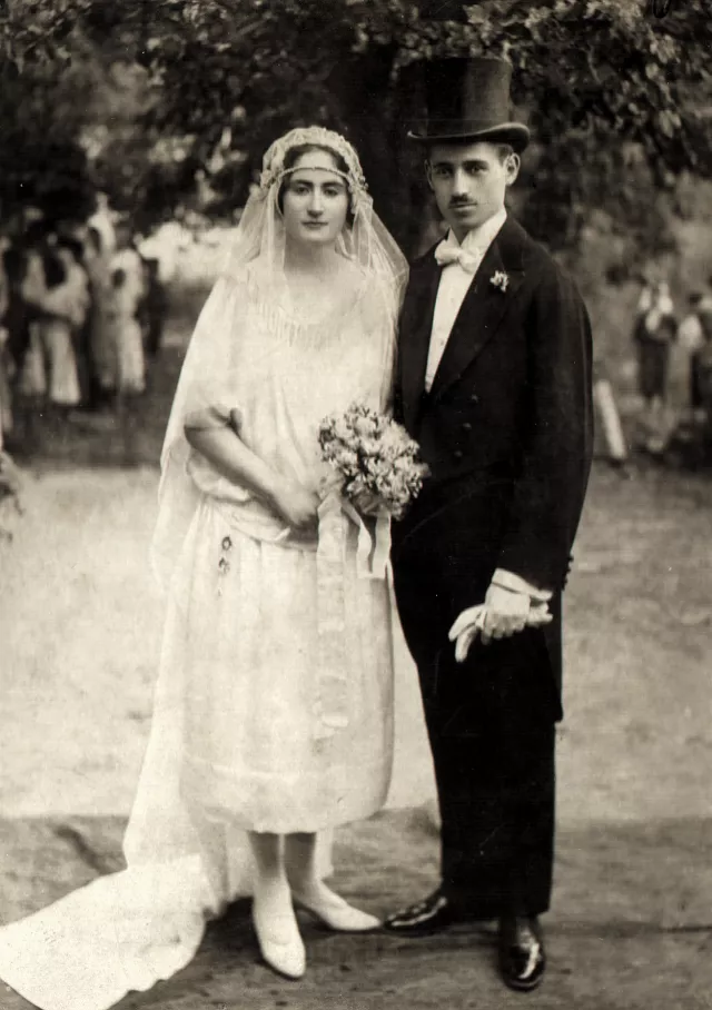 Wedding photo of Miklos and Margit Preisz
