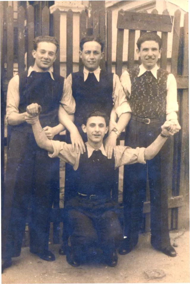 Arnold Leinweber with Iancu and Isac Gherman