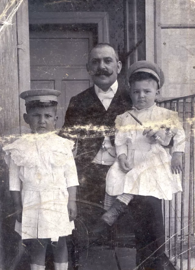 Adolf Foldes with Andrei and Geza Foldes