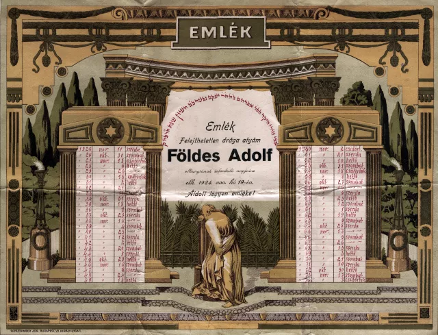 Adolf Foldes's Yahrzeit