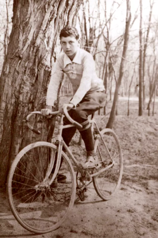 Gavril Marcuson in his biker's uniform