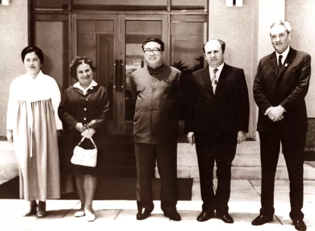 Gavril Marcuson and Cornelia Paunescu at the Kim Ir Sen residence