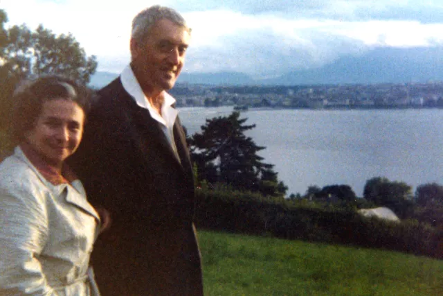Gavril Marcuson with Cornelia Paunescu in Geneva