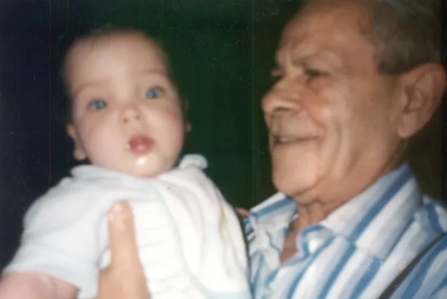 Isac Tinichigiu and the son of his niece Leah Weintraub