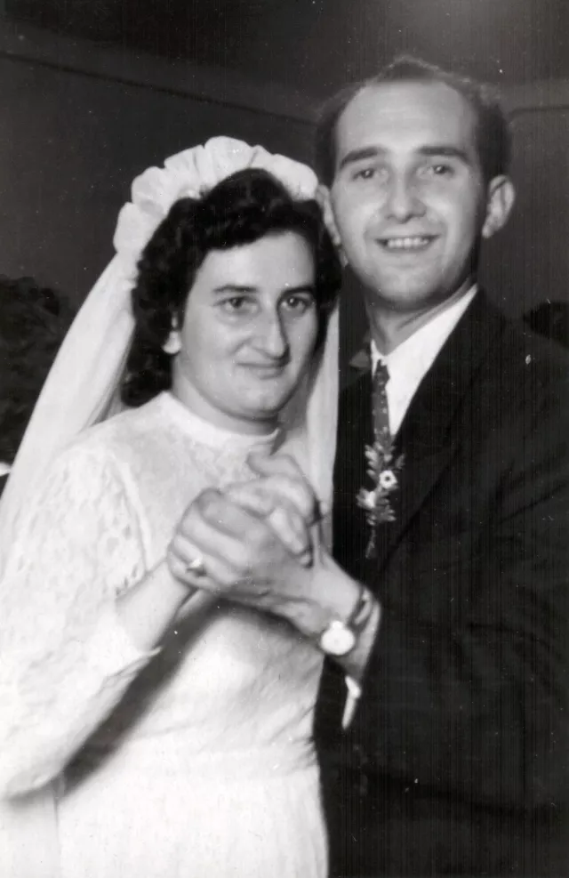 Rozalia and Alter Adler at their wedding