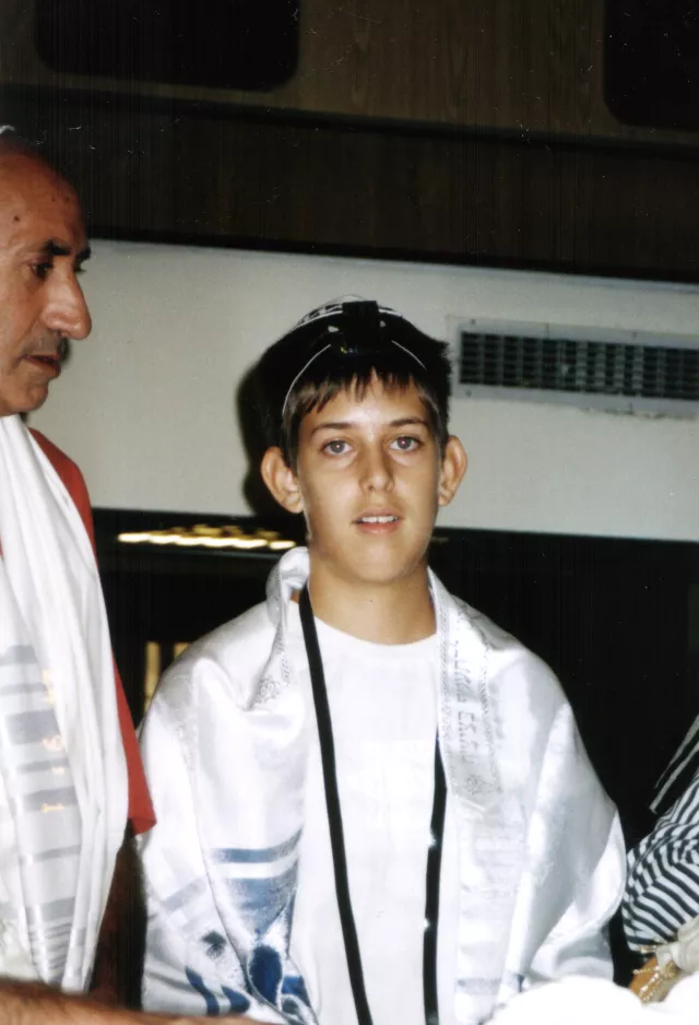 Jonathan Adler at his bar mitzvah