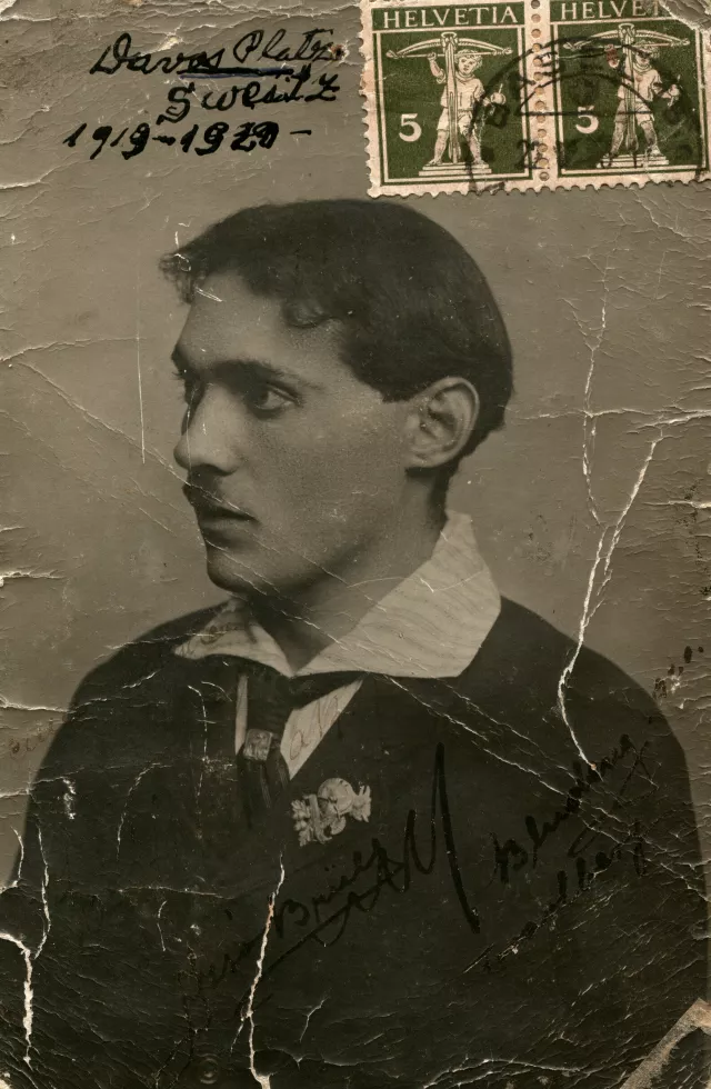 Silvia Nussbaum's father, Bull Izsak in Switzerland